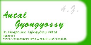 antal gyongyossy business card